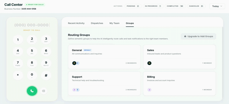 Callfloo Demo Interface